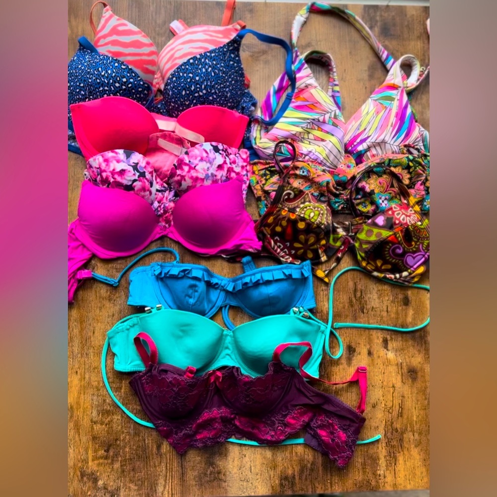Victoria’s Secret Fun Designs Variety Pack of Bras & Bathing Tops